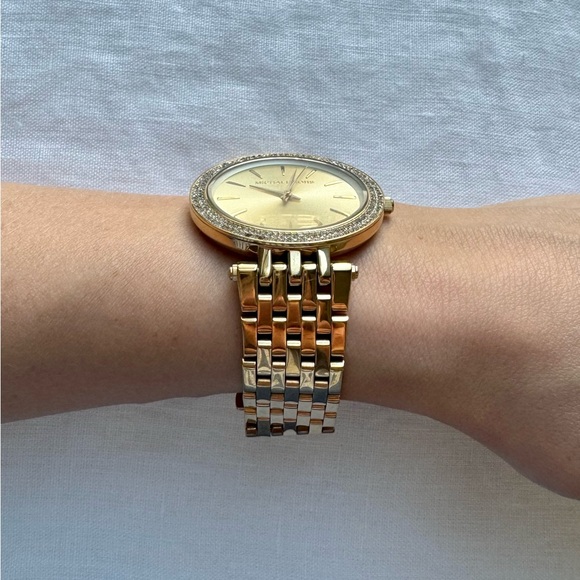 Michael Kors Darci Round Gold-Tone Watch - Picture 2 of 10